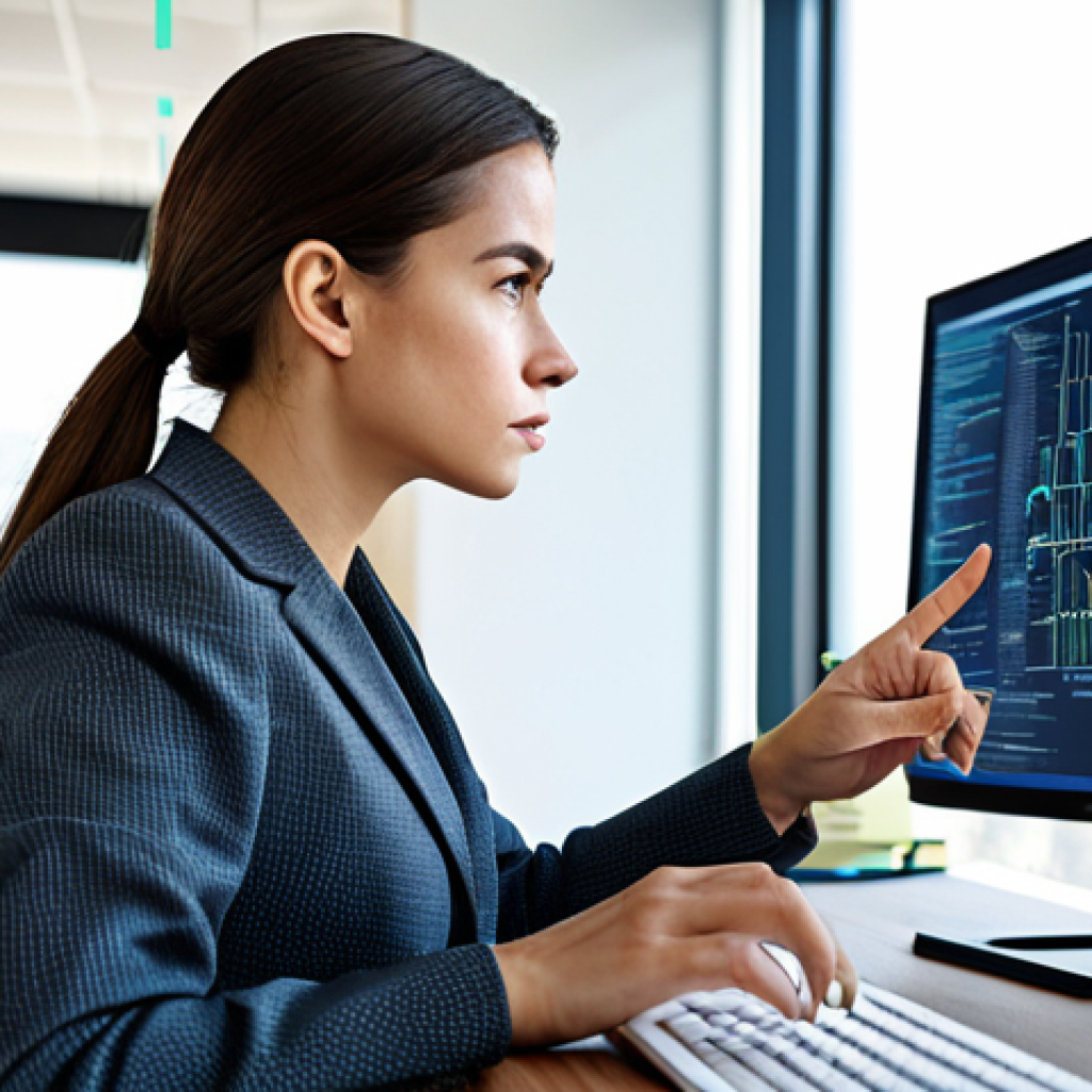 Cybersecurity Professional**
"A cybersecurity expert, female, fully clothed in a professional, modest business suit, working at a computer in a modern office environment. She is analyzing data on a screen displaying complex code. Perfect anatomy, correct proportions, natural pose, well-formed hands, proper finger count. Safe for work, appropriate content, fully clothed, professional, high quality."
**