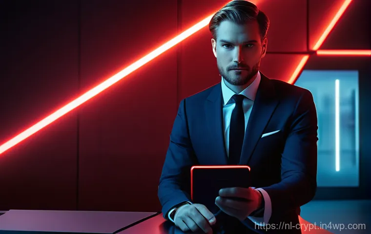 암호화폐 해킹 예방을 위한 행동 강령 - A Dutch adult (20s-30s, modestly dressed in smart casual attire such as a collared shirt and slacks)...