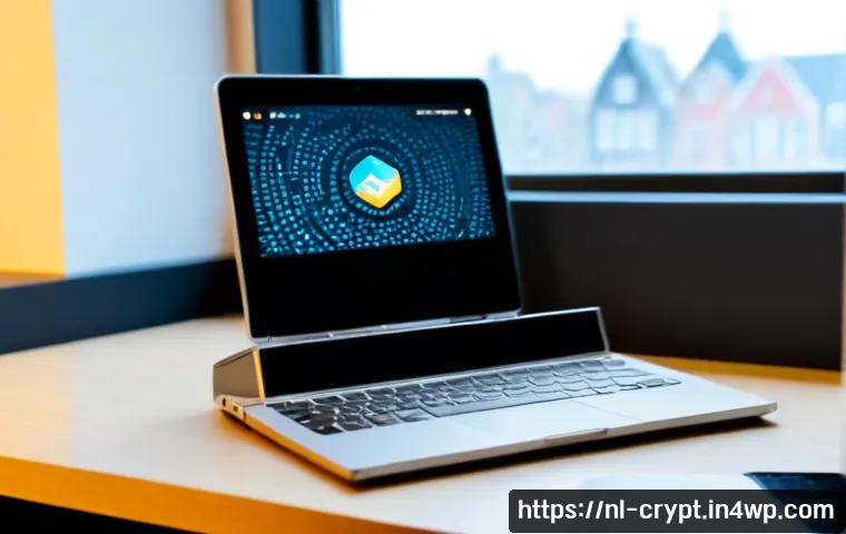 Home 15 다양한 암호화폐의 보안 특성 비교 - Photorealistic Dutch home-office desk scene comparing cryptocurrency security concepts: a hardware w...